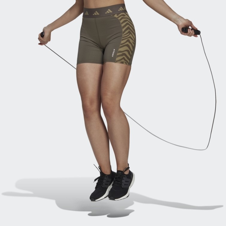 Branch Hyperglam Techfit Zebra Leggings Courts Taille Haute Adidas