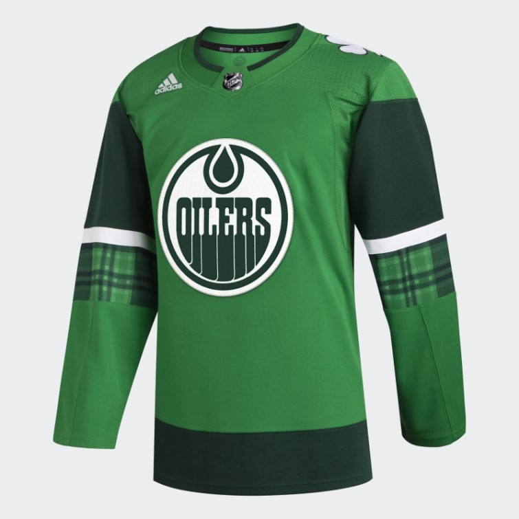Maillot Edmonton Oilers St Pats Adidas Kelly Green11ccm