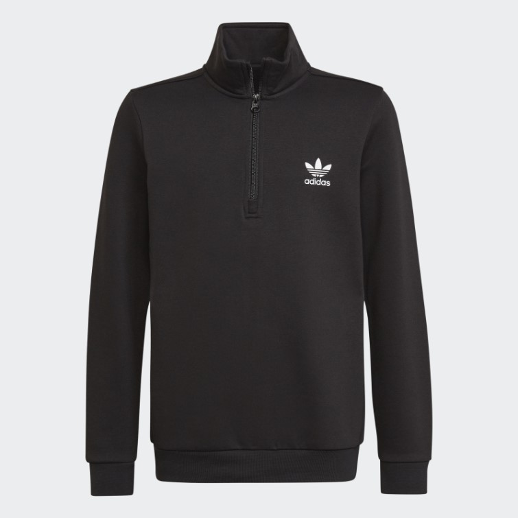 Sweat Demi Zip Adicolor Noir Adidas