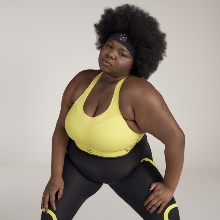 Adidas By Stella Mccartney Truepace Soutien-gorge De Sport à Maintien élevé - Grande Taille Shock Jaune Mode