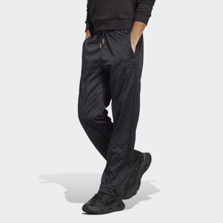 Adidas Pantalon De Survêtement Noir Graphique Monogramme