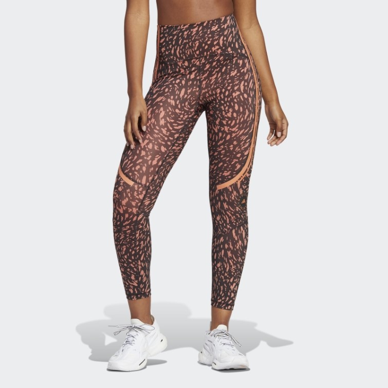 Adidas By Stella Mccartney Truepace Leggings D'entraînement Imprimés Noir