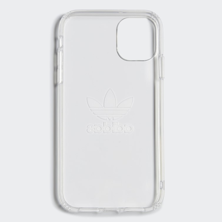 Mode Argent Adidas Ou étui De Protection Transparent Grand Logo Pour Iphone 11