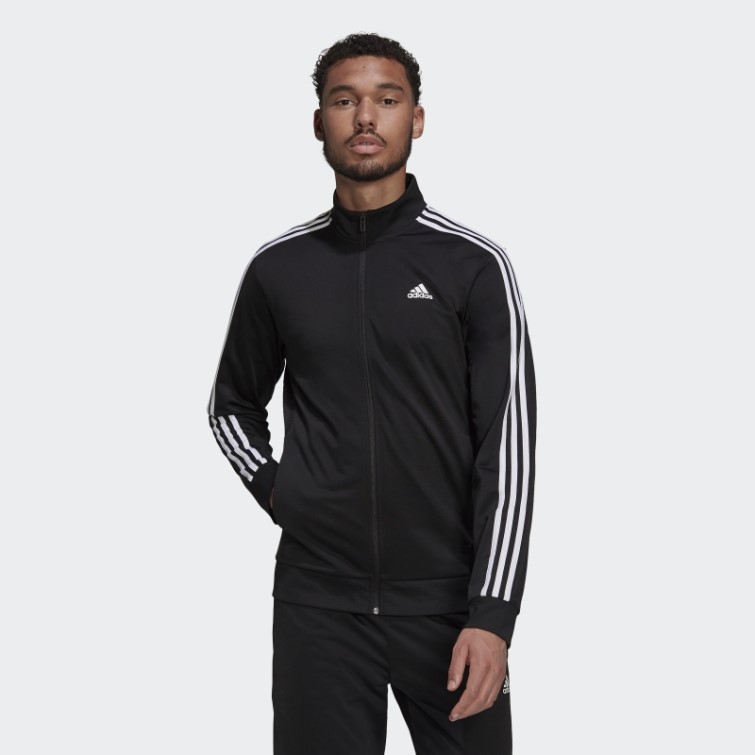 Veste De Survêtement Essentials Warm-up 3 Bandes Adidas Noir