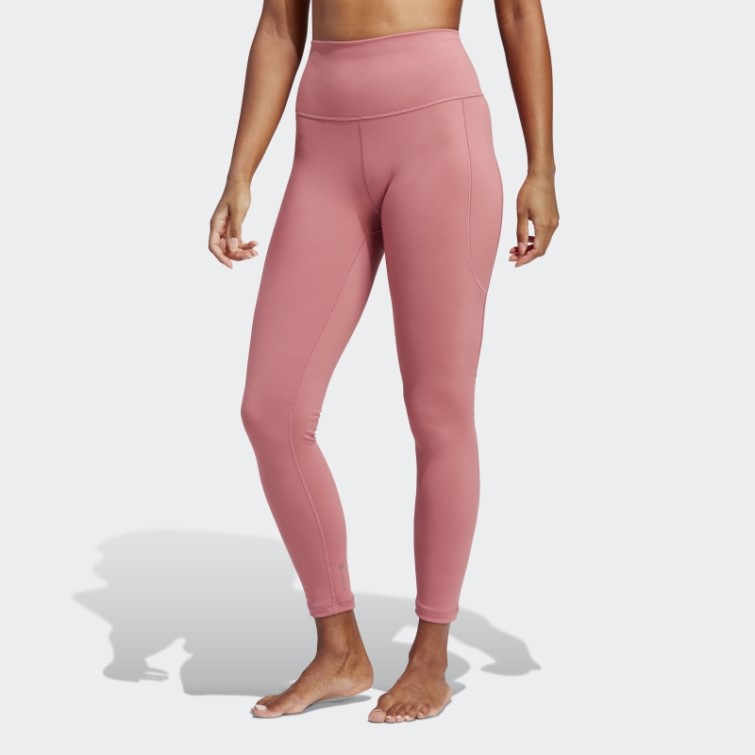 Legging Adidas Yoga Studio 7/8 Rose Mode