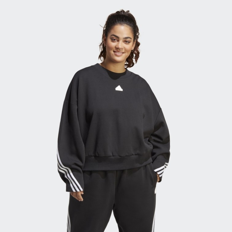 Future Icons Sweat à 3 Bandes (grande Taille) Noir Adidas