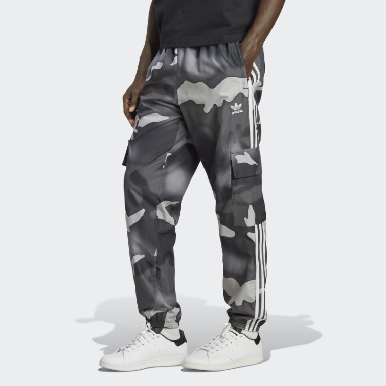 Adidas Pantalon Cargo Camouflage Graphique Noir