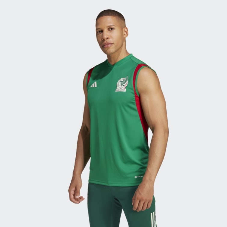 Mexico Tiro 23 Maillot D'entrainement Sans Manches Adidas Vert