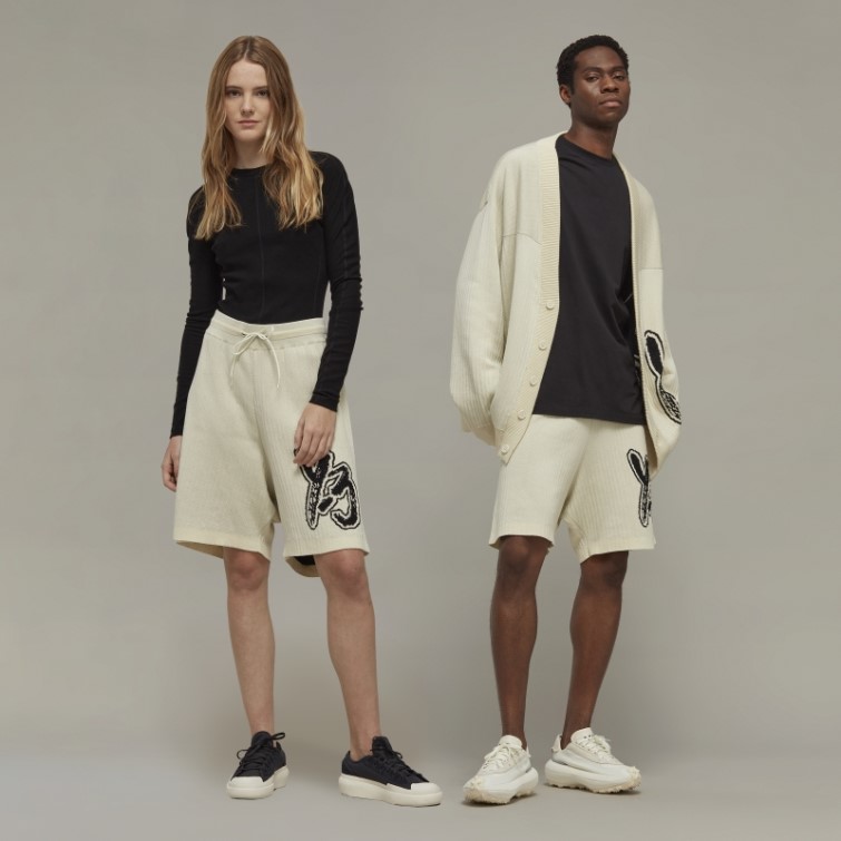 Adidas Y-3 Short En Maille à Logo