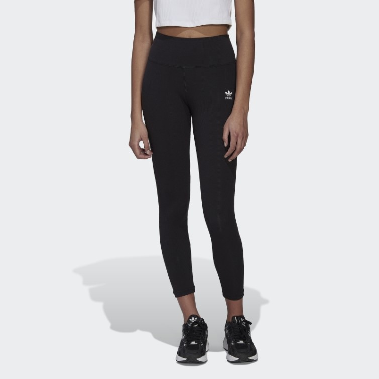 Adicolor Essentials+ Legging Côtelé Longueur 7/8 Noir Adidas