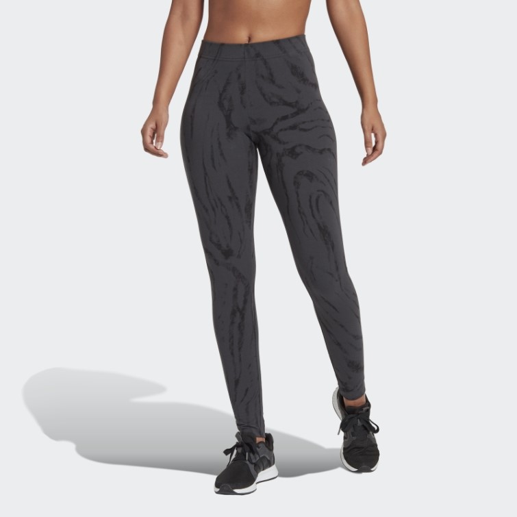 Adidas Future Icons Legging Imprimé Animal Carbone
