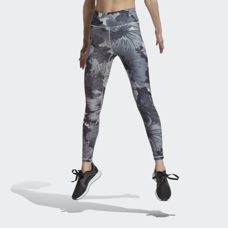 Legging Taille Haute Imprimé Training Essentials Gris Adidas