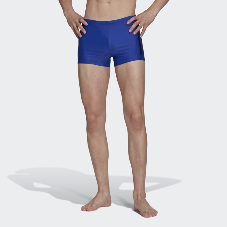 Boxer De Bain Bleu à 3 Bandes Adidas