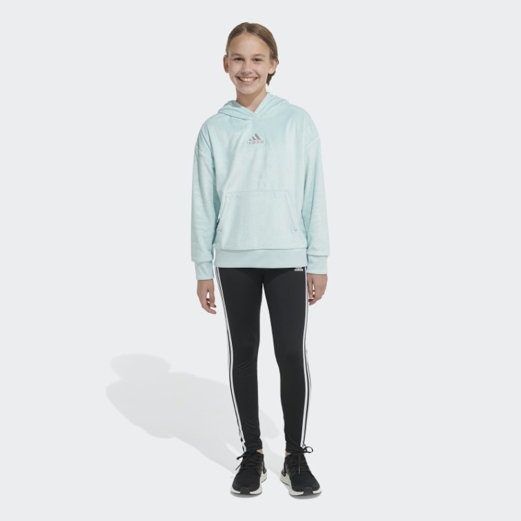Sweat à Capuche En Polaire Adidas Cosy Menthe Glacée