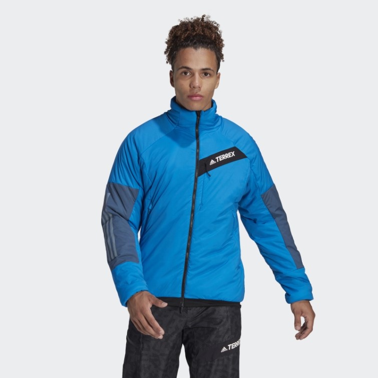 Adidas Terrex Techrock Stretch Primaloft Veste Bleu Choc