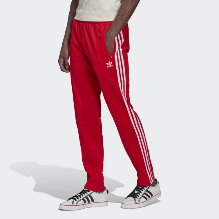 Adidas Adicolor Classics Beckenbauer Primeblue Pantalon De Survêtement Rouge