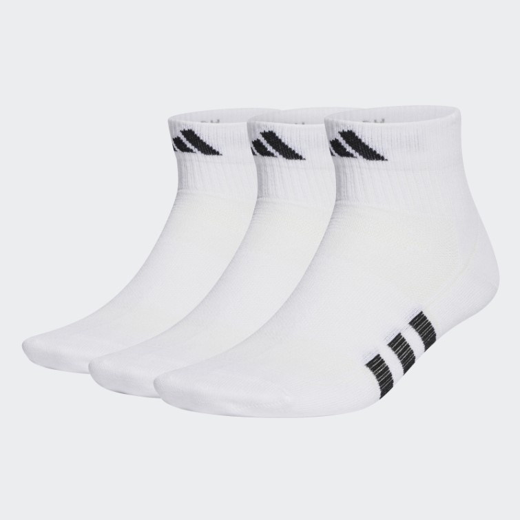 Chaussettes Mi-hautes Performance Light 3 Paires Adidas Blanc