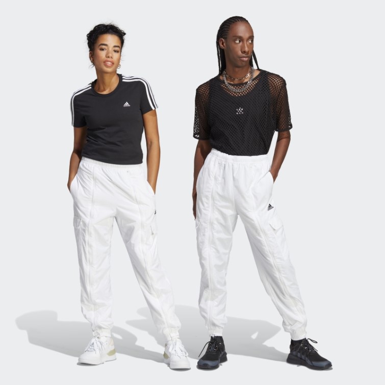Pantalon Cargo Polyvalent Tissé Adidas Dance Blanc