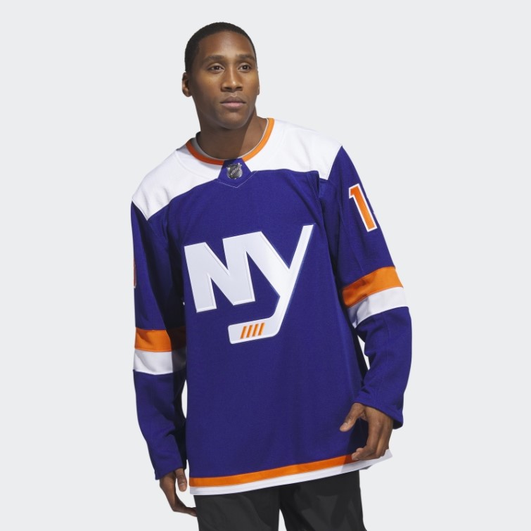 Adidas Royal 08 Ccm-sld Islanders Barzal Troisième Maillot Authentique
