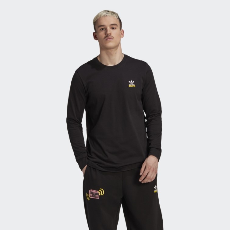 Adidas Graphics Unite T-shirt à Manches Longues Noir