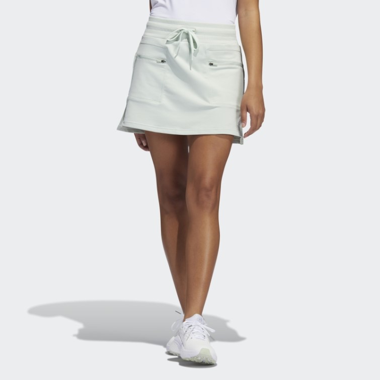 Adidas Jupe De Golf En Maille Chaîne Verte