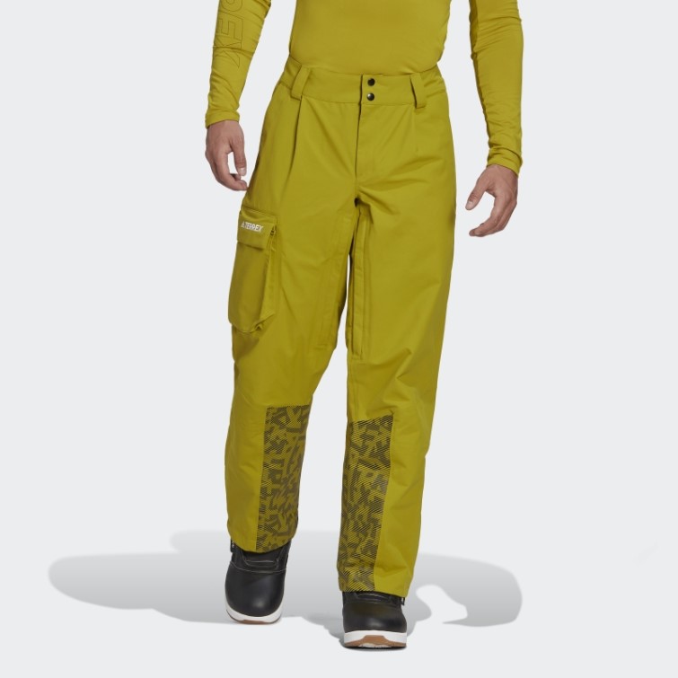 Adidas Terrex Pantalon De Survêtement De Neige En Nylon Post-consommation 3 Couches Olive