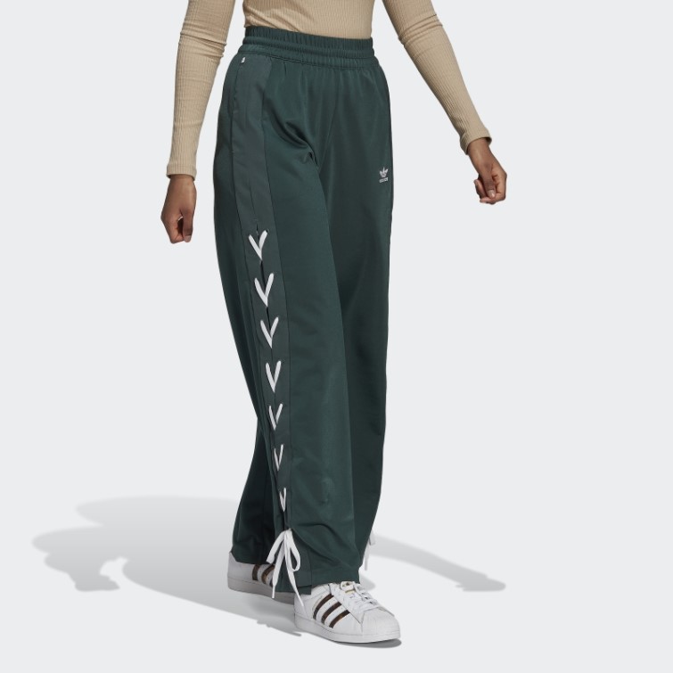 Pantalon Large à Lacets Toujours Original Adidas Vert Minéral