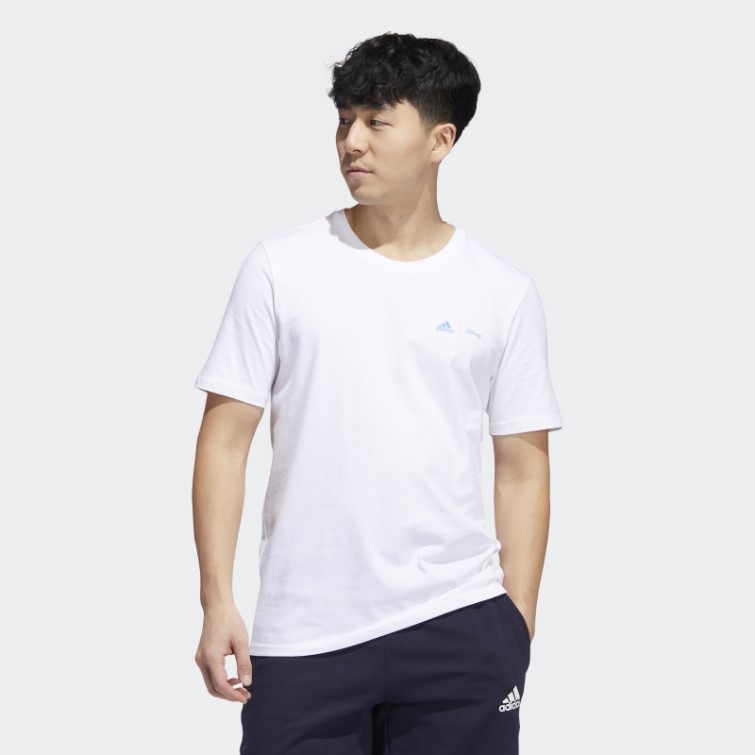 Disney Sport T-shirt Manches Courtes Adidas Blanc