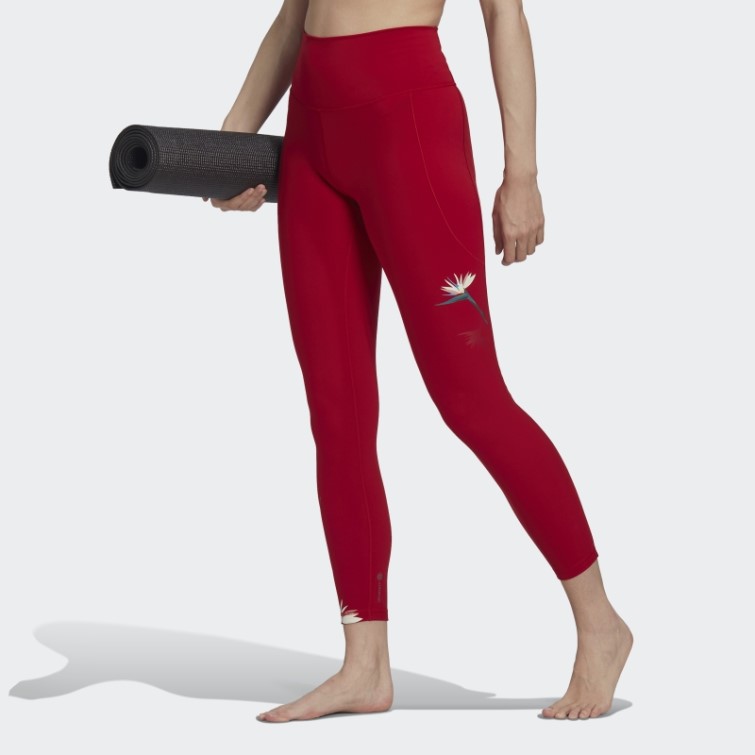 Legging Adidas Thebe Magugu Studio 7/8 Rouge