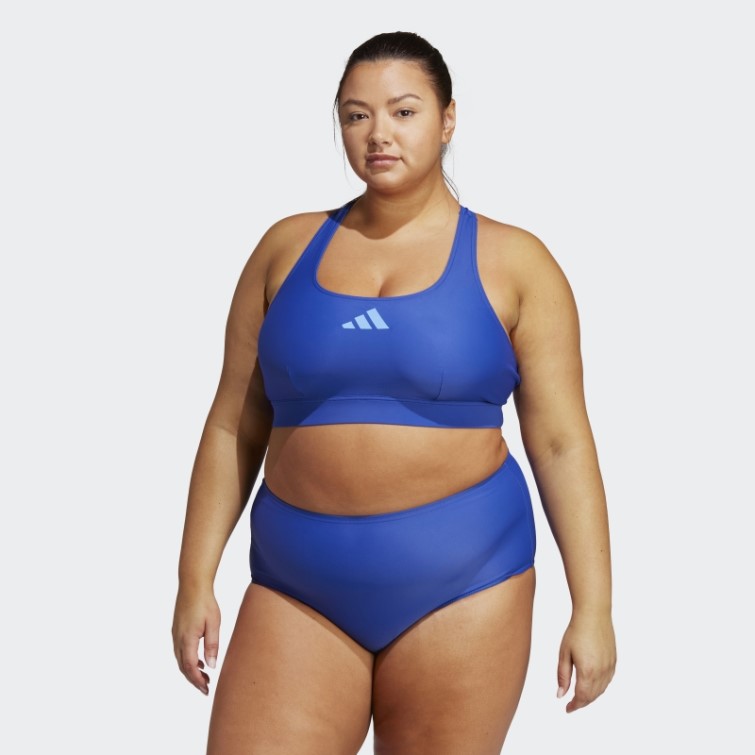 Haut De Bikini Adidas Sporty Bleu (grande Taille)