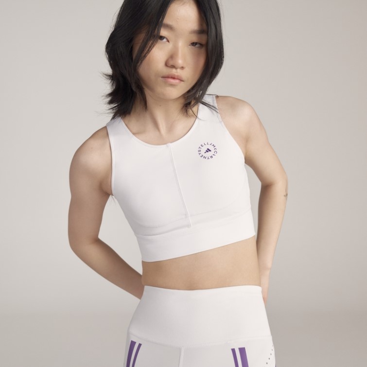 Adidas By Stella Mccartney Truepurpose Training Crop Top Blanc Chaud