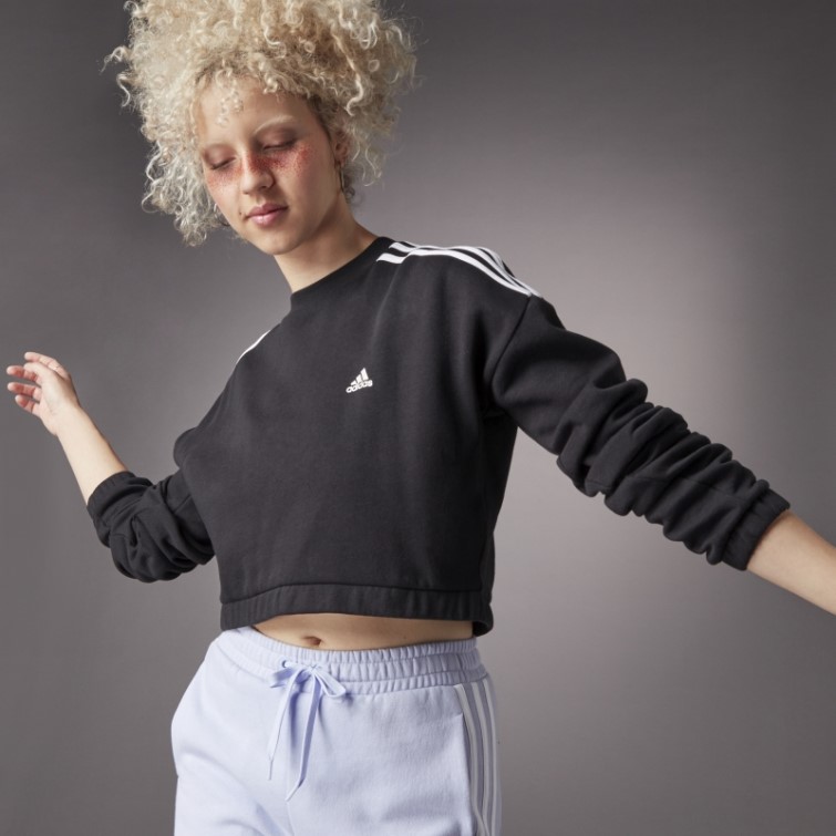 Sweat Ras Du Cou Adidas Hyperglam Noir
