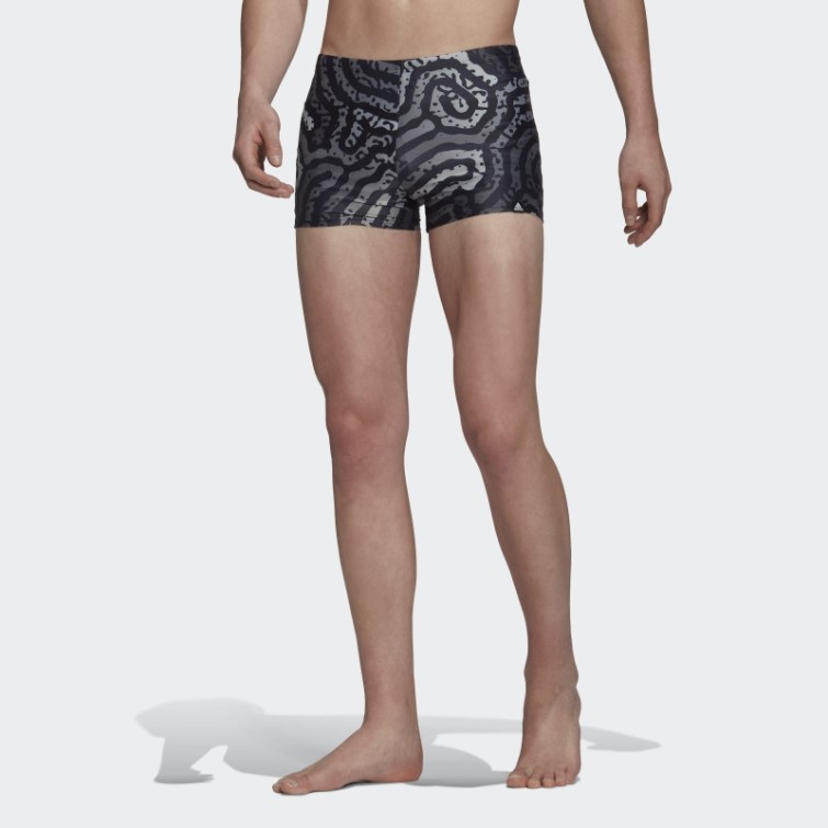Color Maze Boxer De Bain Adidas Noir