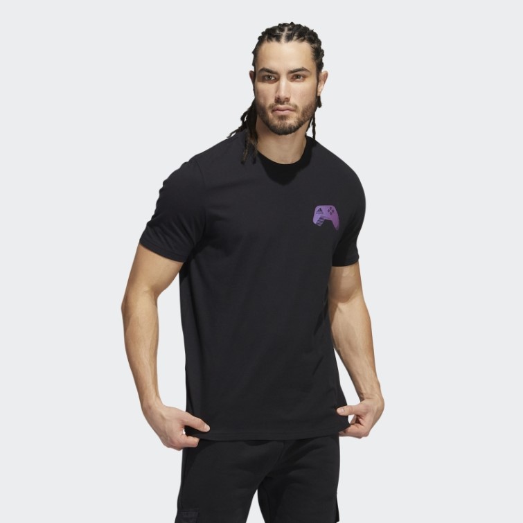 T-shirt Graphique De Jeu à Changement De Couleur Adidas Noir