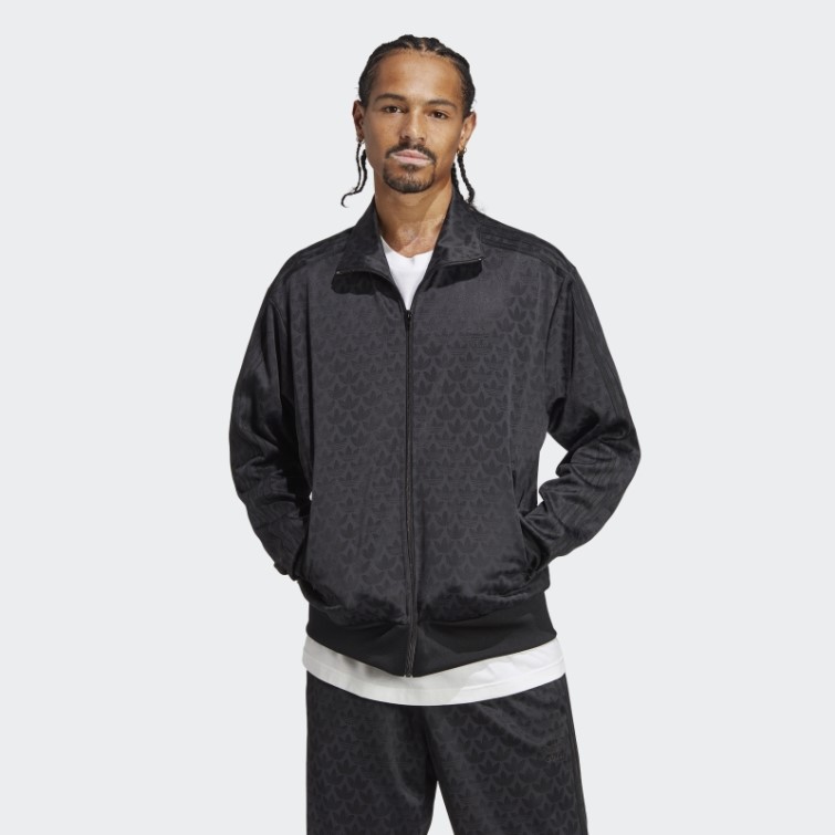 Adidas Graphics Monogram Haut De Survêtement Noir