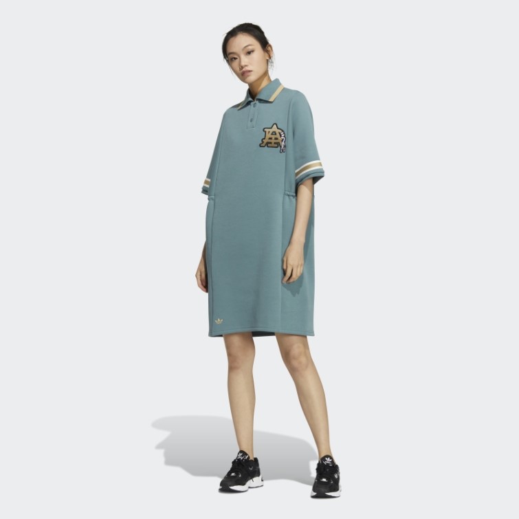 Adidas Modern Collegiate Polo Robe Hazy Emerald