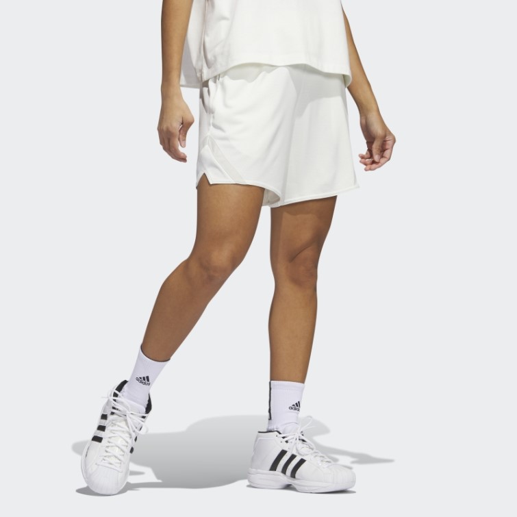 Short De Basket Adidas Select Blanc