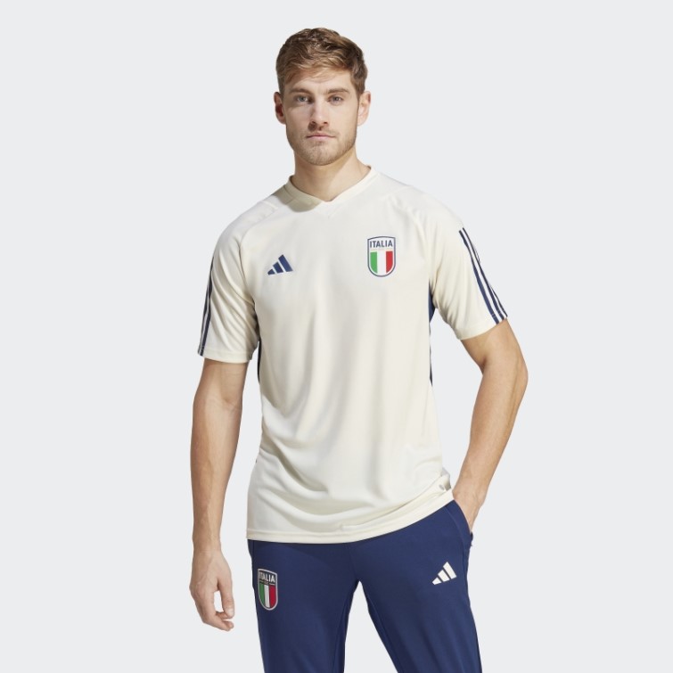 Adidas Italie Tiro 23 Maillot D'entrainement Blanc