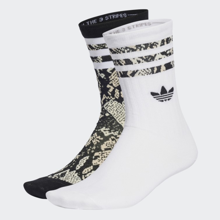 2 Paires De Chaussettes Multicolores Adidas Snake Graphic Crew