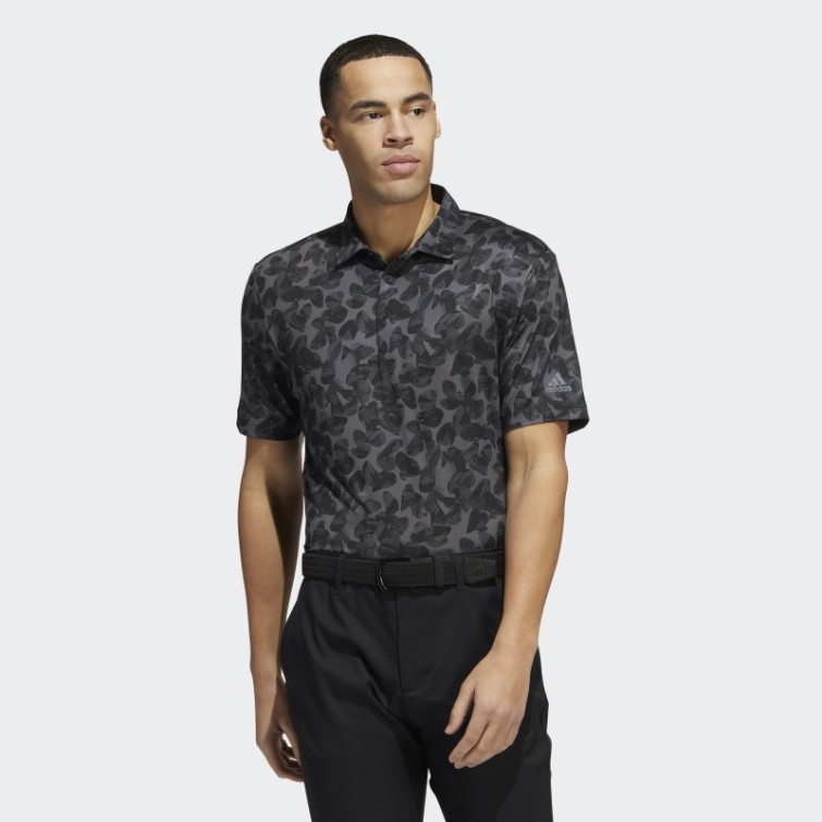 Adidas Polo à Imprimé Prisma Noir Fashion