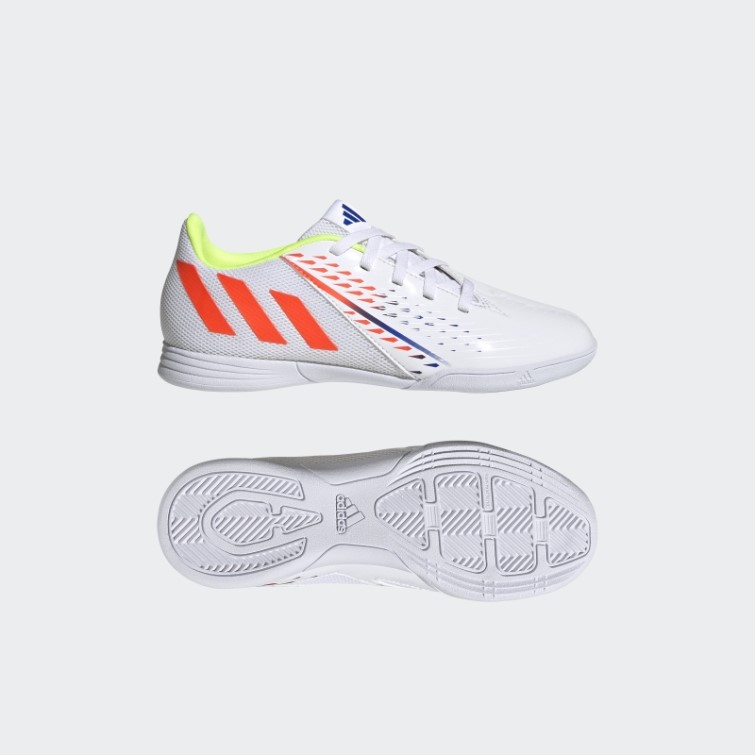 Prédateur Edge.4 Indoor Sala Chaussures Adidas Blanc