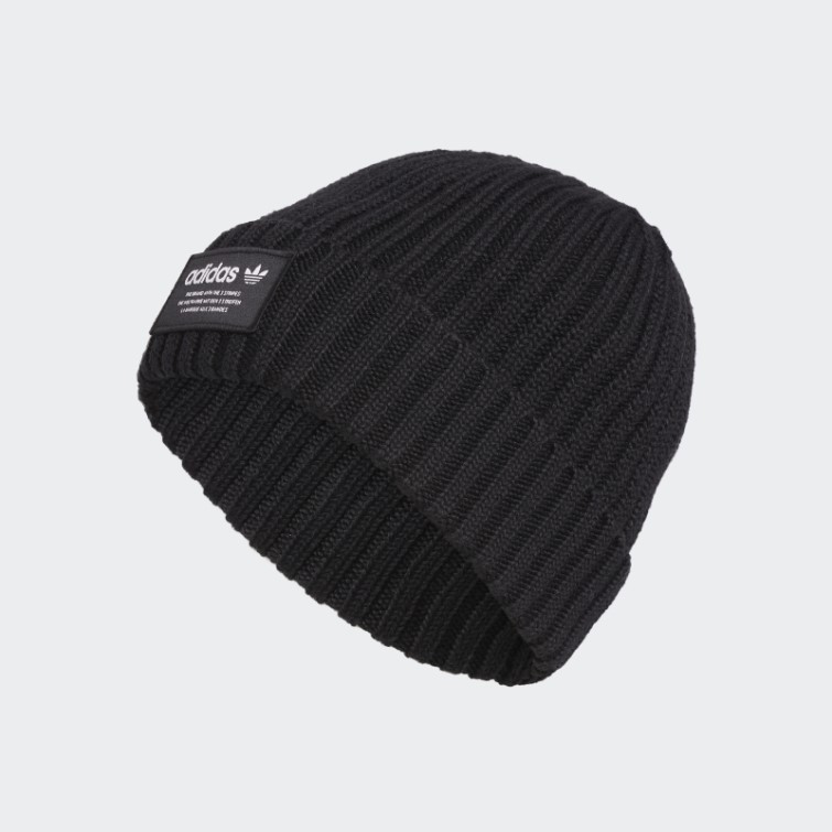 Bonnet Côtelé Noir Adidas
