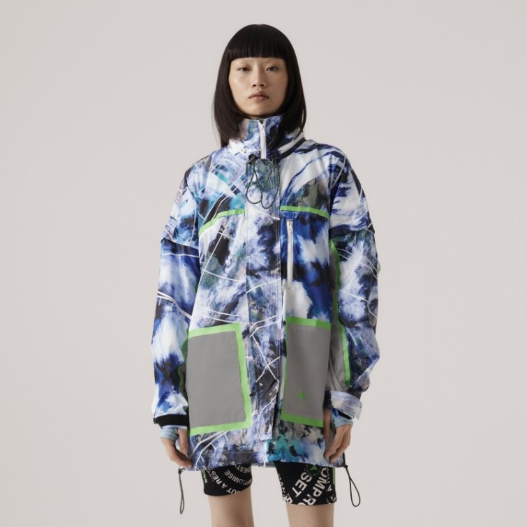 Adidas By Stella Mccartney Truenature Veste Compressible Imprimé Blanc Chaud