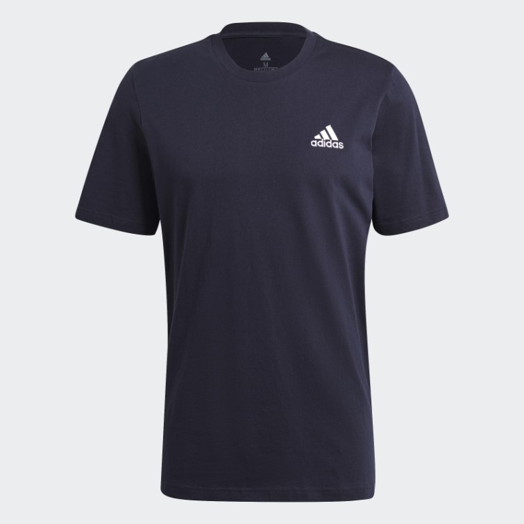T-shirt Essentiel à Petit Logo Brodé Encre Adidas