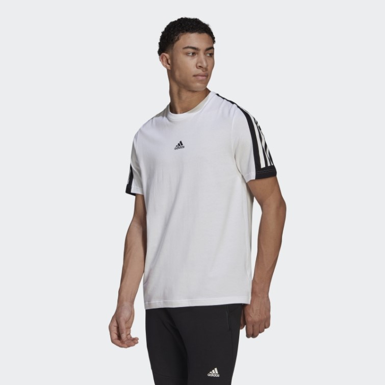 Adidas Future Icon 3-stripes T-shirt Blanc