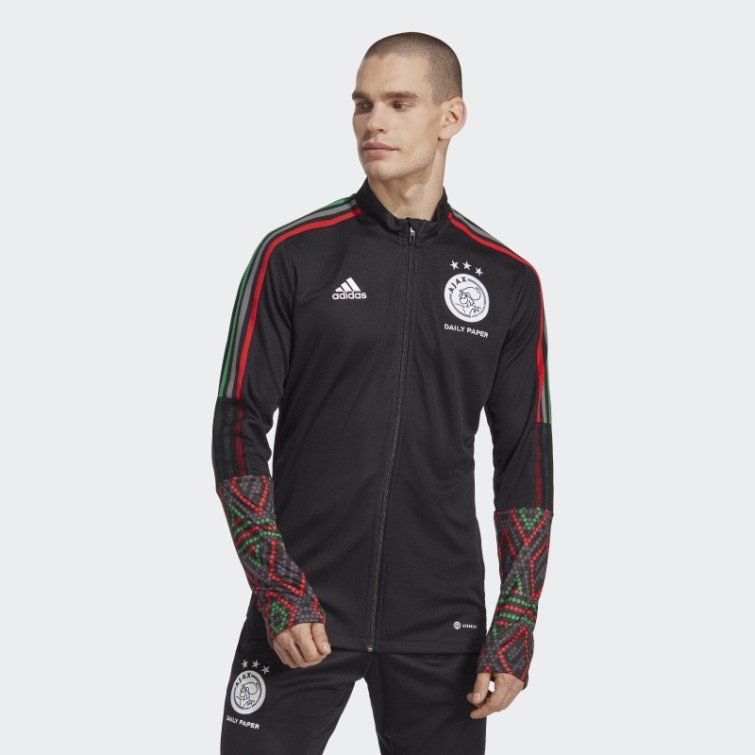 Adidas Ajax Amsterdam X Daily Paper Tiro 21 Track Top Noir