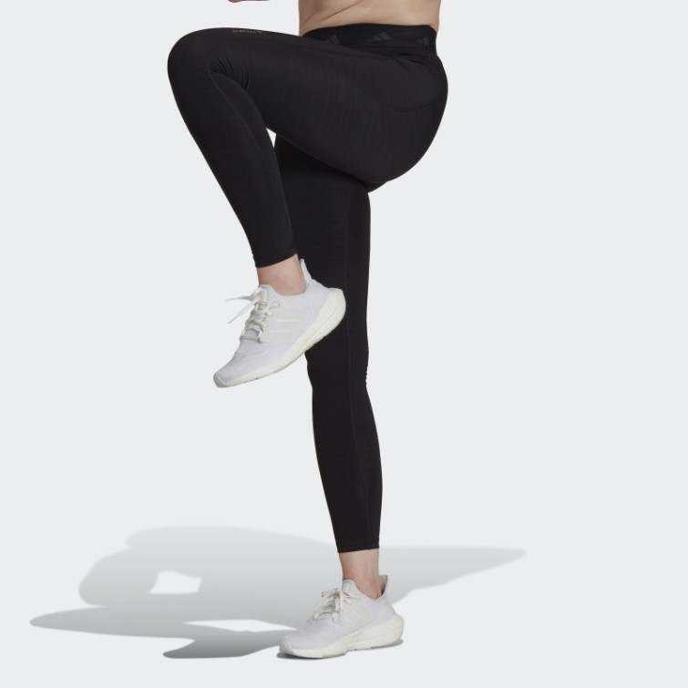 Legging Adidas Techfit Brushed Noir Chiné