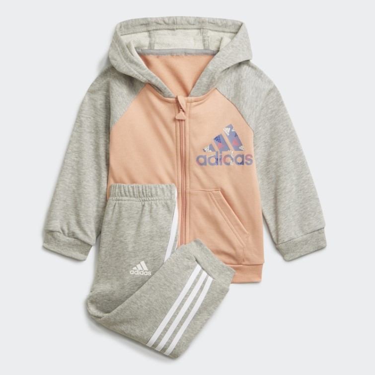 Ensemble De Jogging à Capuche Zippé Intégral Badge Of Sport Ambient Blush Adidas
