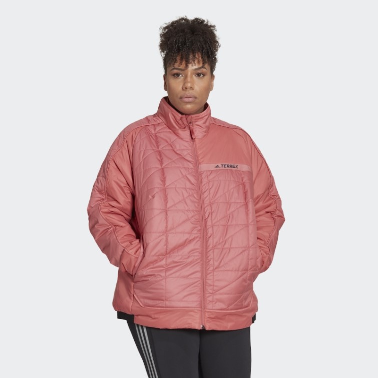 Adidas Rouge Terrex Multi Veste Isolée (taille Plus)