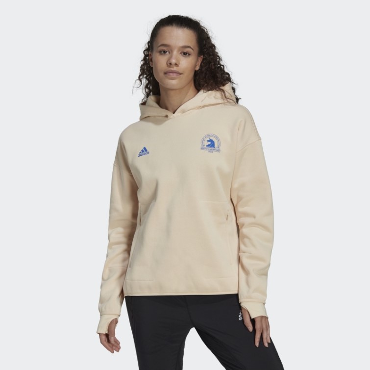 Sweat à Capuche De Course Adidas Boston Qualifié 23 Sable